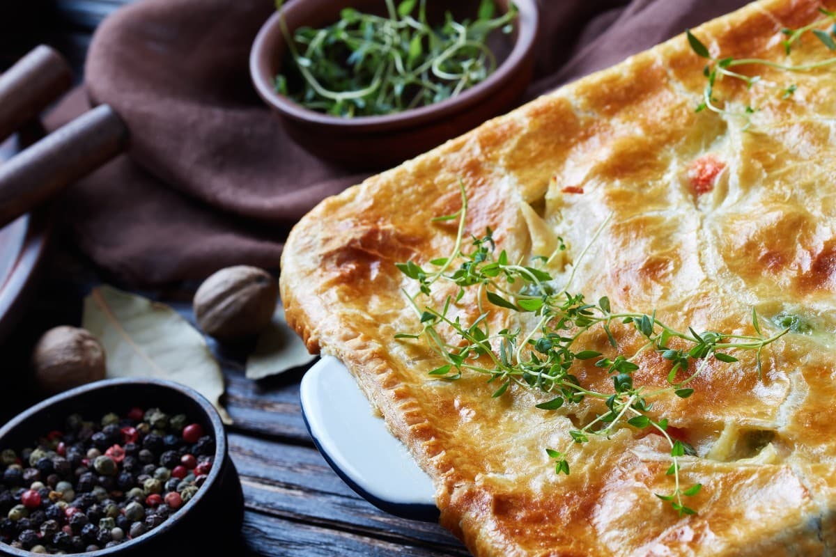 British Pie Day - Garlic And Lemon Chicken And Leek Pie