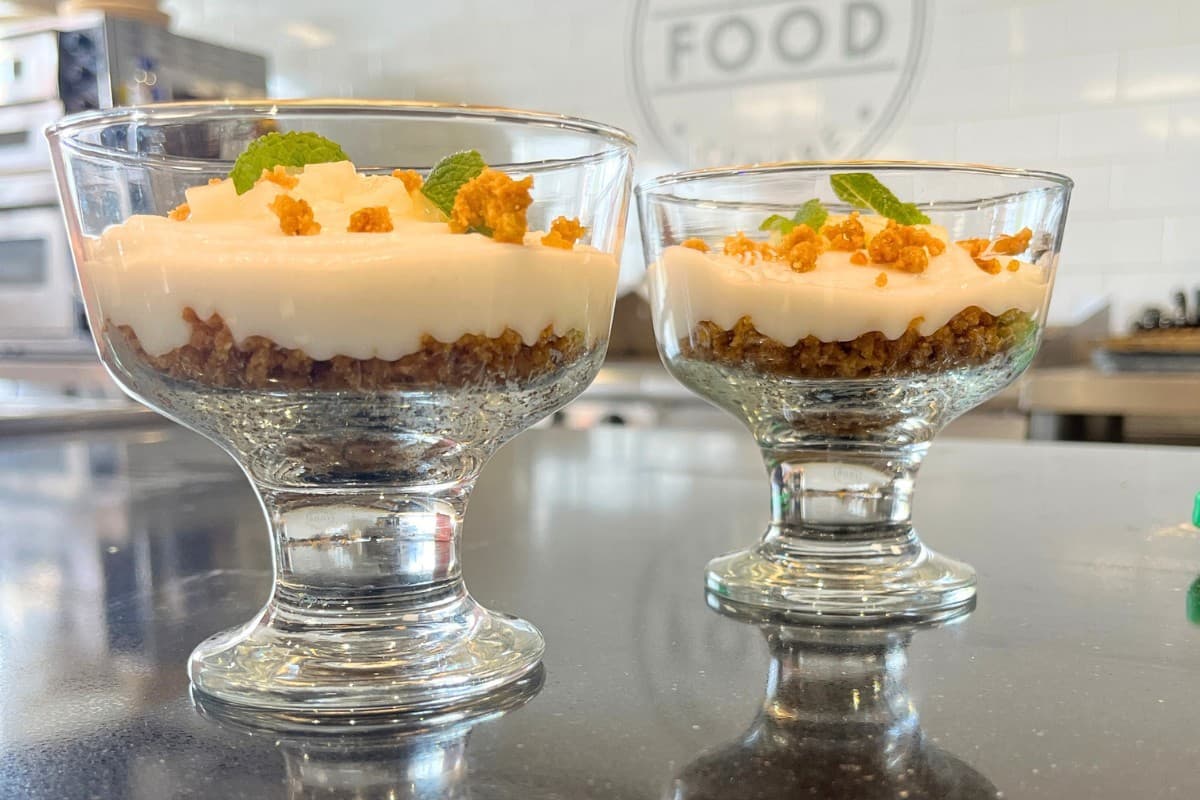 Allergen Free Ginger & Pear Cheesecakes